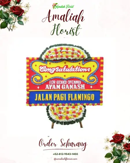 Sewa Papan Bunga Pete
